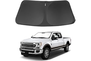 LHFLIVE Windshield Sun Shade Custom Fit for 2017-2022 Ford Super Duty F250 F350 F450 F550 Accessories Front Window Sunshade Keep Car Cooler