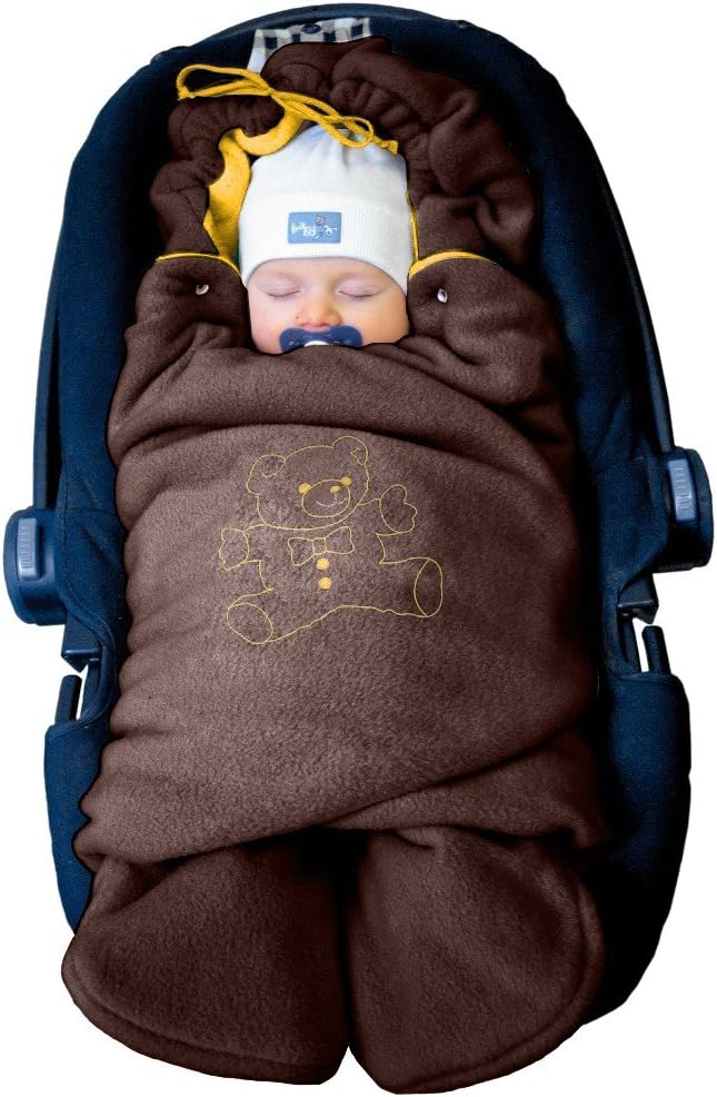 ByBoom - Baby Swaddling Wrap, Car Seat and Pram Blanket for Winter; The Original with The Bear