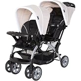 Baby Trend Full Size Double Infant &amp; Toddler Sit N' Stand Stroller, Khaki