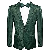 Hi-Tie Stylish Men Suit Jacket Blazer Shawl Lapel One Button Slim Fit Long Sleeve Jacket Tuxedo Party Dinner