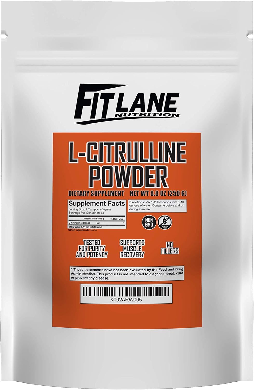 LCitrulline Powder, Bulk Free Form Amino Acid Supplement