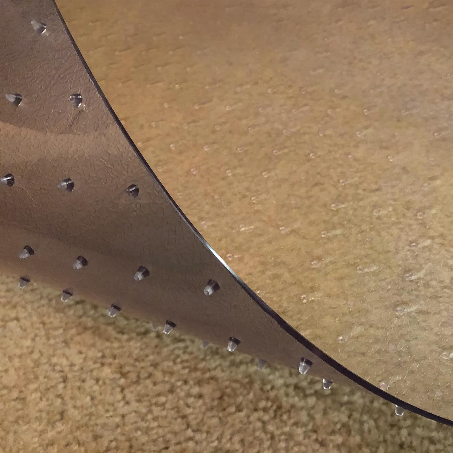 Photo 1 of ***similar item****** RESILIA Deluxe Clear Vinyl Floor Runner for Deep Pile Carpet - Non Slip & Stain Resistant Textured Mats - Waterproof Plastic Protector for Carpets, 27 Inches Wide x 2 Feet Long, Made in The USA