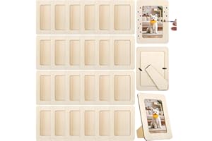 24PCS Unfinished Wooden Craft Frames, 4 x 6 in Wooden Craft Frames, Picture Frames to Decorate，Paintable Picture Frames for DIY Projects, School Crafts, and Home Decorations Visit The Lnrueg Store