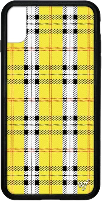Amazon Co Jp Wildflower Iphoneのx Maxの限定版iphoneケース イエロータータンチェック Iphone Xsマックス 家電 カメラ