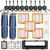 Replacement Parts For Shark AI RV/AV 2500 2510 2610 Series Vacuum Cleaners | AV2501S AV2501AE RV2502AE AV2511AE RV2610WA RV2610WD Accessories:Main Roller Brush/Cover HEPA Foam/Primary Filter Side Brush