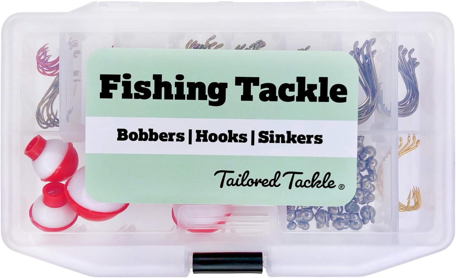 Tailored Tackle Fishing Kit 147 Pc of Gear Tackle Box with Tackle Included | Fishing Hooks & Fishing Bobbers | Starter Fishing Equipment and Accessories for Live Worms & Artificial Bait : Sports & Outdoors