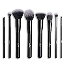 Makeup Brush Set Anjou 8pcs Beauty Brushes with Synthetic and Vegan Bristles, for All Consistencies (Powder, Creams and Liquids)