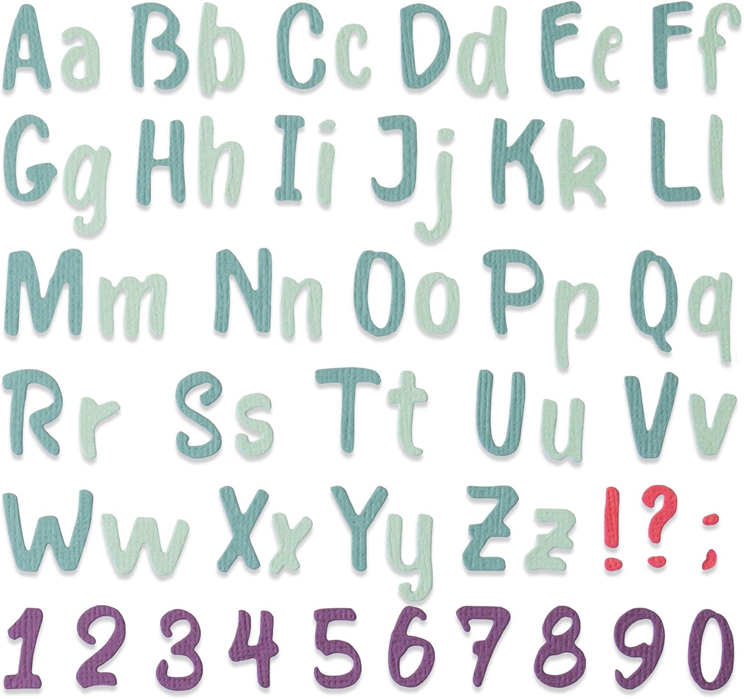 Sizzix Thinlits Die 664491 Bold Brush Alphabet by Sophie Guilar Amazon