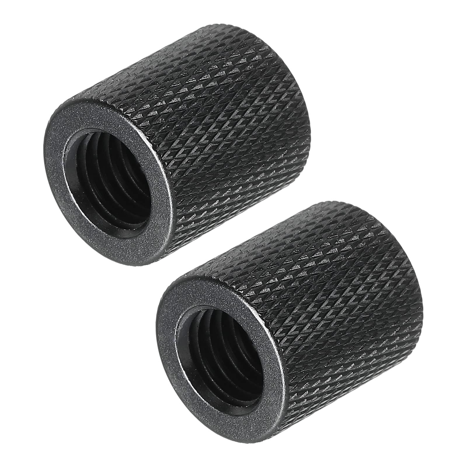 PATIKIL Mic Stand Adapter 1/4 to M10 Female Camera Screw Thread Adapter for Microphone Tripod Stand Black 2 Pack