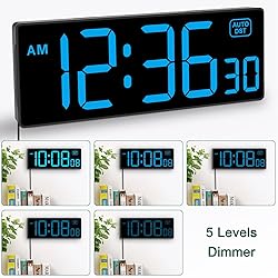 Soobest LED Wall Clock Digital Clock with