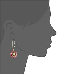 Betsey Johnson Rose Dangle Earrings