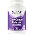 AOR Zinc Copper Balance 17mg, 100 V-Caps, 100-Day Supply - Nutrient Support for Skin, Hair, Bone & Overall Wellness, NON-GMO 