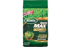 Scotts Green Max Lawn Food, Lawn Fertilizer Plus Iron Supplement for Greener Grass, 10,000 sq. ft., 33.33 lbs.