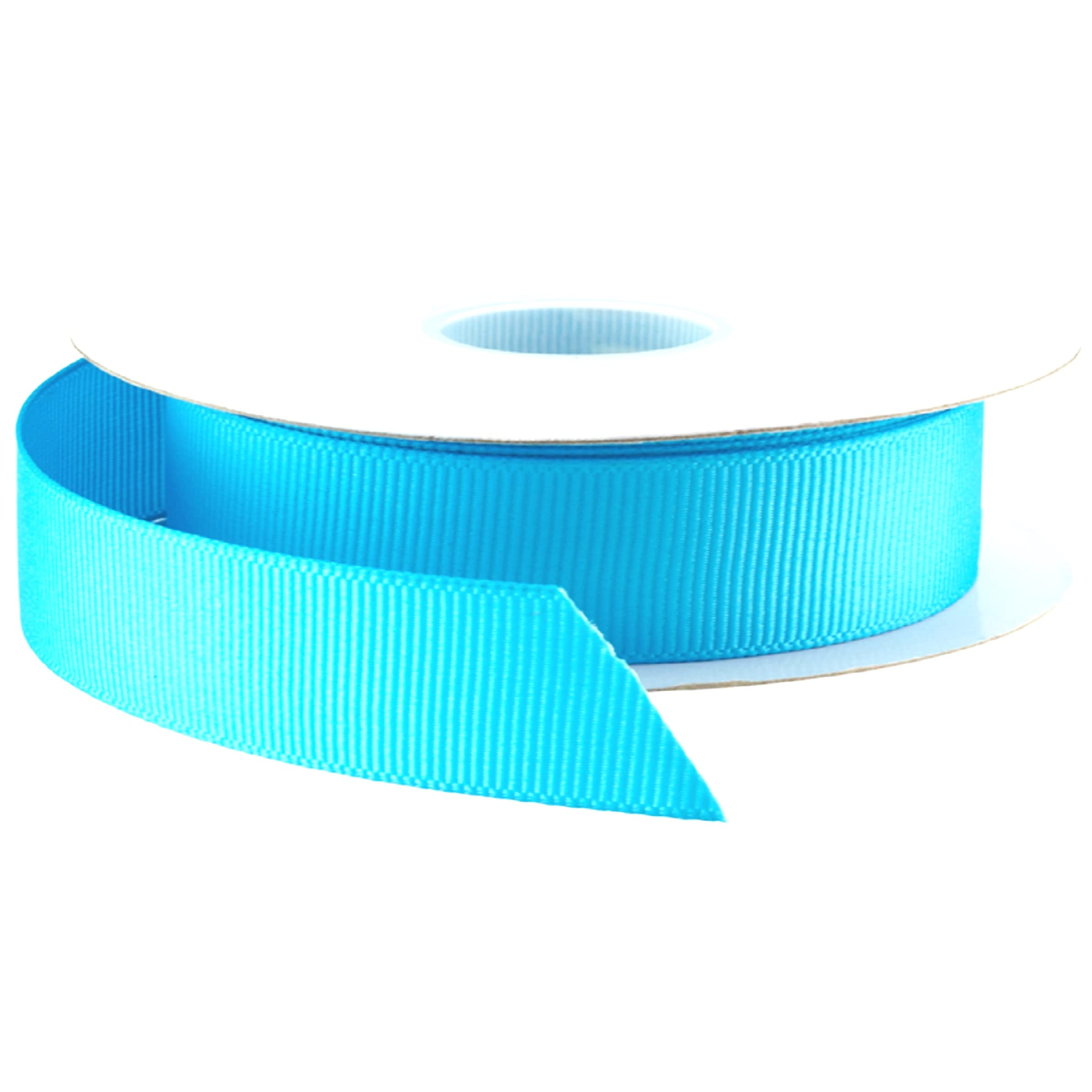 Grosgrain Ribbon - 46 Meters / 50 Yards Rolls for Gifts Wrap Sew Party Decorations Events Wedding Christmas Crafts Bows DIY Bouquets Cake Double Sided Size (15 mm, Turquoise)