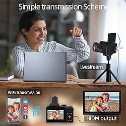 Monitech 64MP Digital Camera for Photography and