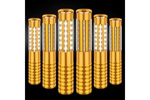 TTLYUGN 6 Pieces LED Strobe Baton Light Rechargeable Bottle Service Sparklers Stick Reusable Champagne Bottle Handheld LED for Club Stage Nightclub Party Concert Event Bar Outdoor - Gold