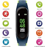 Tikkers Series 1 Activity Tracker Blue Canvas Rip Strap Colour Touch Screen view 3