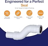 PlumbEZ 1½ in Flexible Waste Pipe Connector 40mm Compression x Spigot view 5
