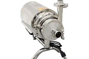 TECHTONGDA 304 Stainless Steel Centrifugal Pump Sanitary Beverage Beer Pump Food Grade Explosion-Proof Open-Type Structure 11