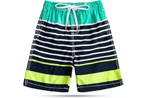 SIX ISLANDS Boys Swim Trunks - Quick-Dry, Comfortable, Ages 5/6 to 18/20 - Fun Patterns, Durable Design Boys Bathing Suit