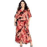 City Chic Womens Mischa Floral Maxi Dress