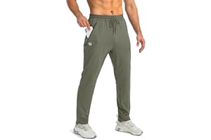 G Gradual Men's Sweatpants with Zipper Pockets Tapered Joggers for Men Athletic Pants for Workout, Jogging, Running