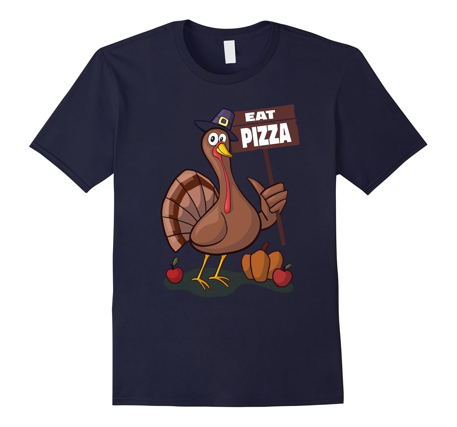 Eat Pizza Thanksgiving November TShirt-Rose