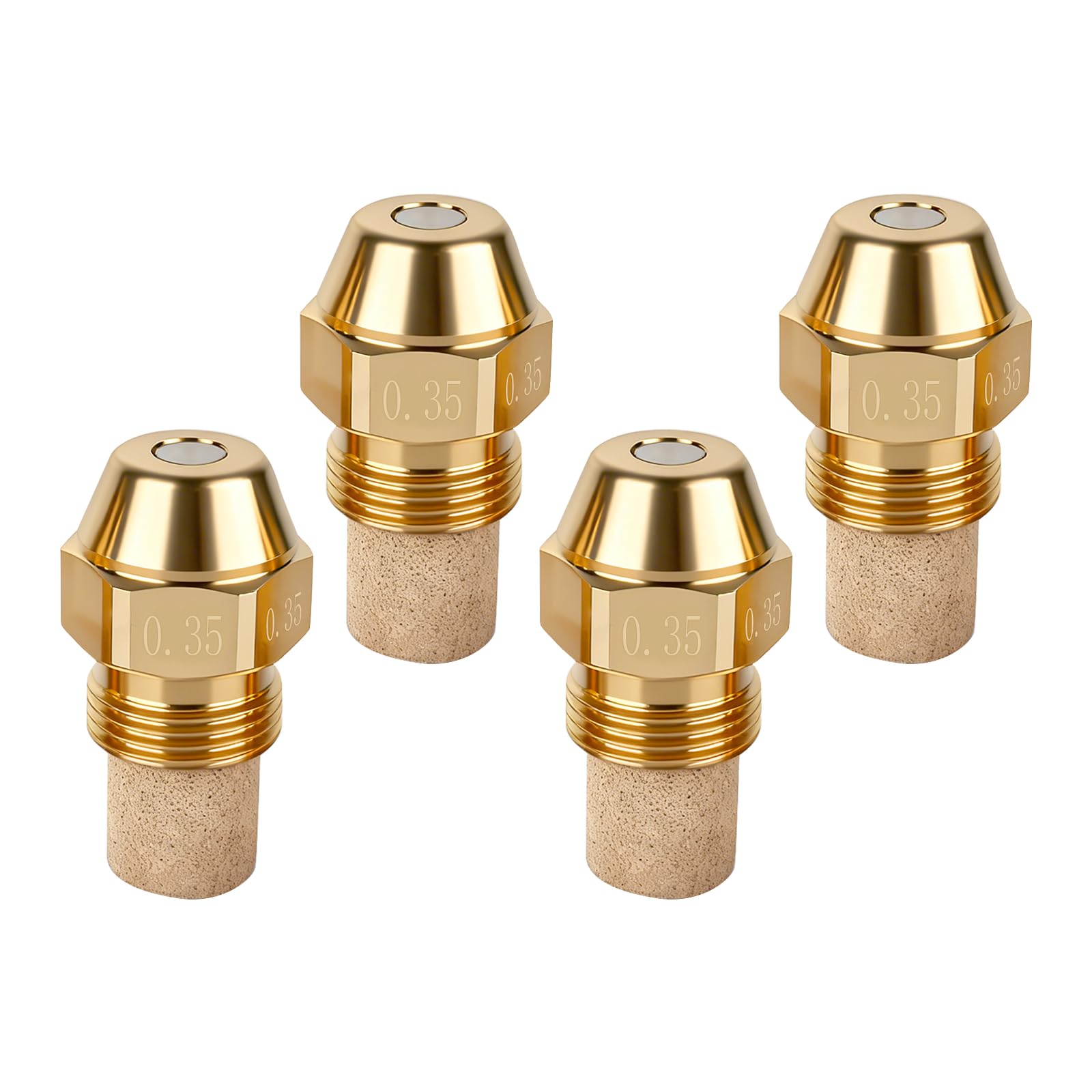 Photo 1 of Hydro Hot 0.35 Gallon 60 Degree Fuel Nozzle Yellow (Hydro Hot 0.35 Gallon 60 Degree Fuel Nozzle(4Pcs))