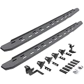 Go Rhino RB30 Slim Running Boards &amp; Brackets | Galvanized Steel, Protective Bedliner Coating | 69650568ST | Fits 2007-2018 Jeep Wrangler JKU, 4-Door