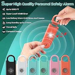 Fauxomor 140dB Personal Safety Alarm for Women, 3
