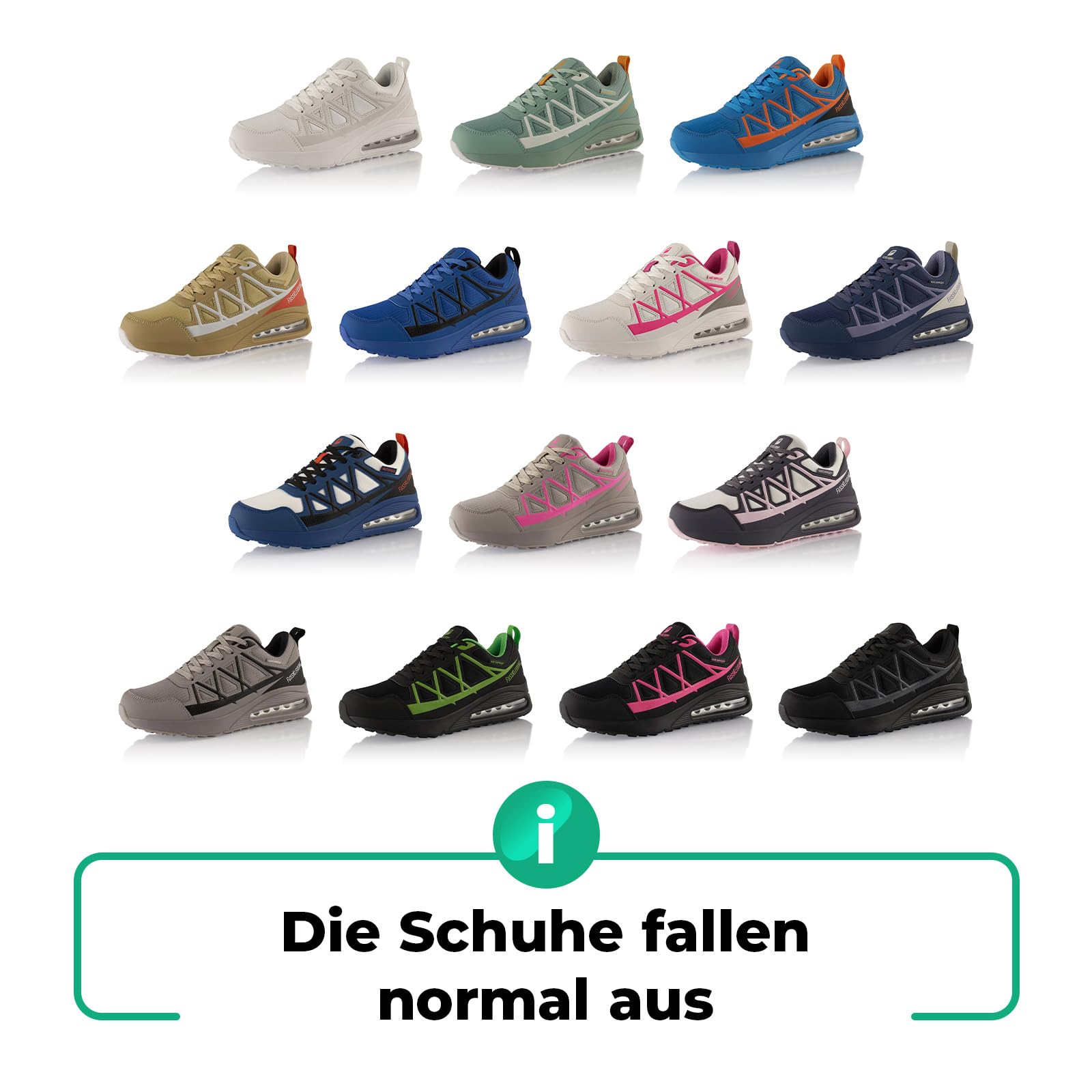 Fusskleidung® Damen Herren Wanderschuhe wasserdichte Trail Running Trekkingschuhe Grau Schwarz EU 36 7