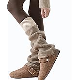 Moonlik Leg Warmers for Women, Leg Warmer y2k 80s Slouch Ankle Socks for Girls Snow Boots Knit Socks Lolita Accessories