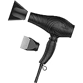 Conair The Curl Collective 1875 Watt Ionic Ceramic Hair Dryer, Ceramic Blow Dryer, Includes Concentrator and Volume Pik, Blac