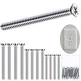 Ripeng 30 Pieces Extra Long Outlet Screws Machine