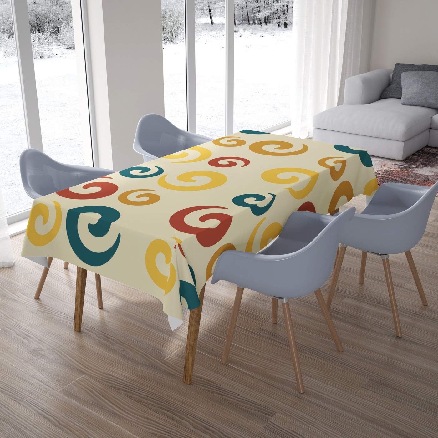 Bonamaison Kitchen Decoration, Tablecloth, 140cm x 200cm - Designed and Manufactured in Turkey