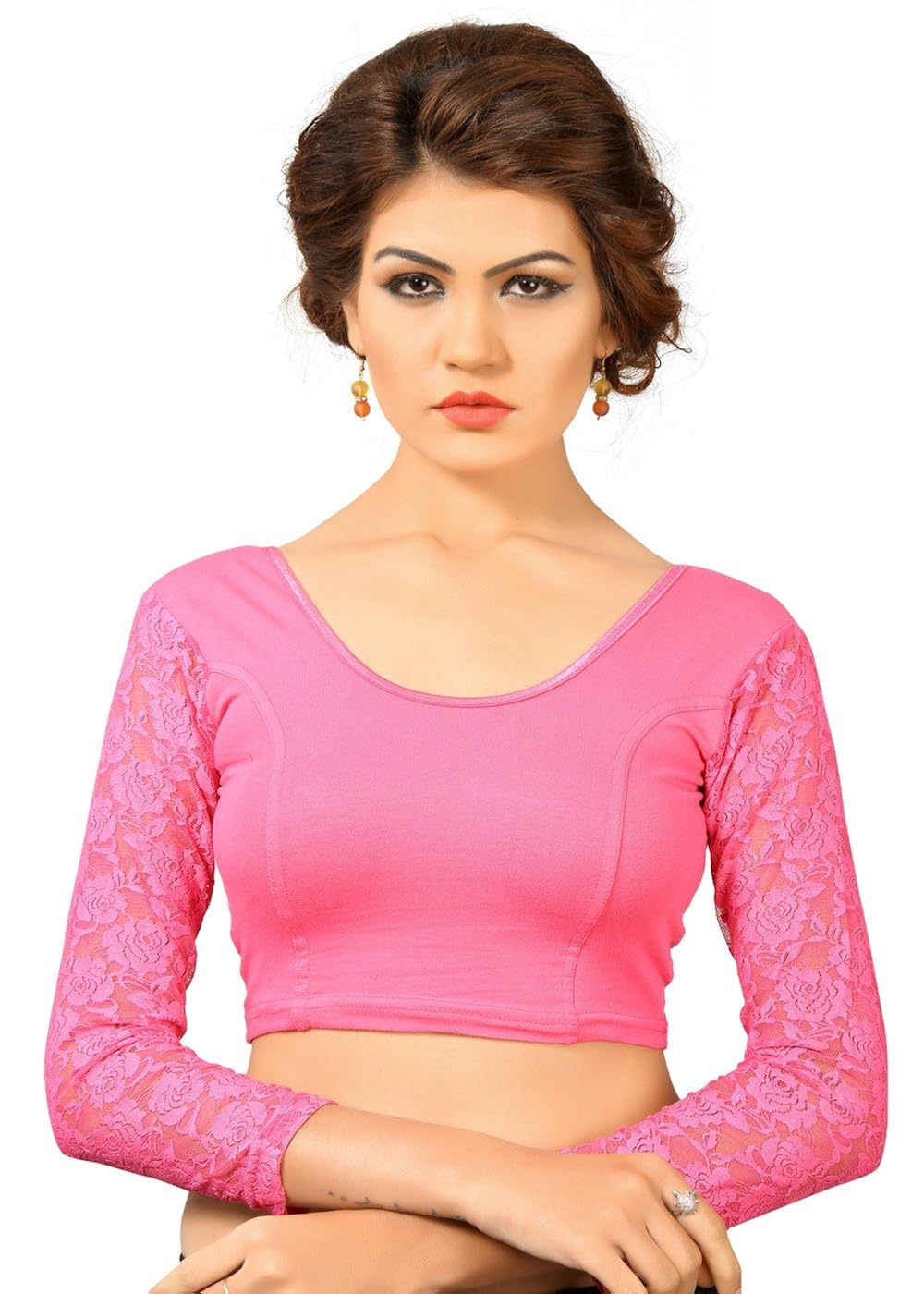 vamas cotton-lycra stretchable full sleeves saree blouse (vdb_a-16)