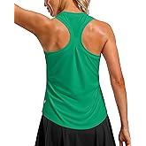 G Gradual Women's Workout Tank Tops Racerback Athletic Yoga Tops Loose Fit Sleeveless Running Gym Sports Shirts for Women