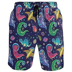 visesunny Dinosaur Astronaut Animal Print Men's