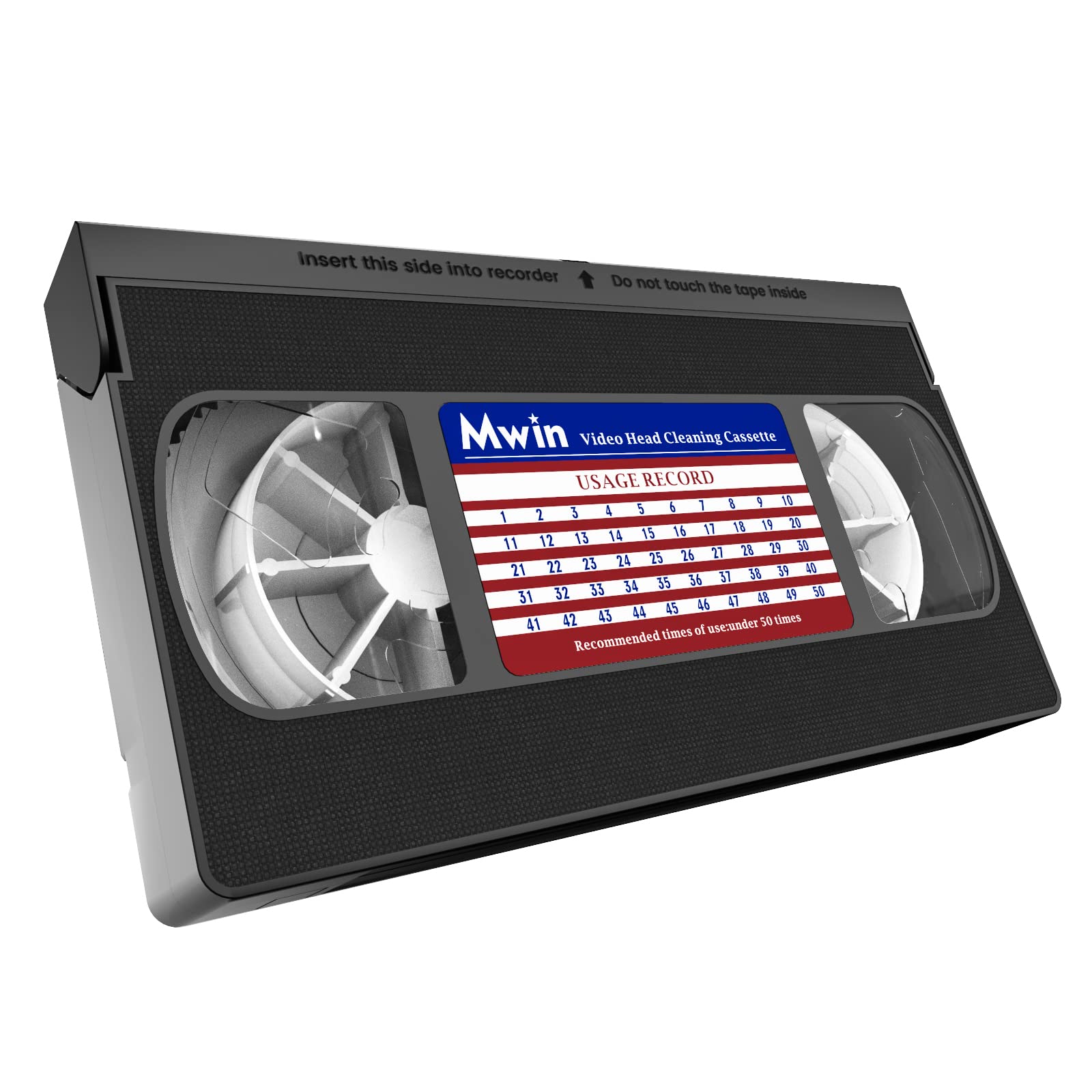 Mwin VHS Head Cleaner for VHS/VCR Players, Dry