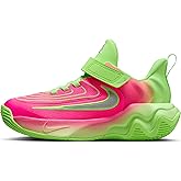 Nike Giannis Immortality 4 Little Kids' Shoes (FZ6733-304, Lime Blast/Hyper Pink/Iron Grey) Size 11