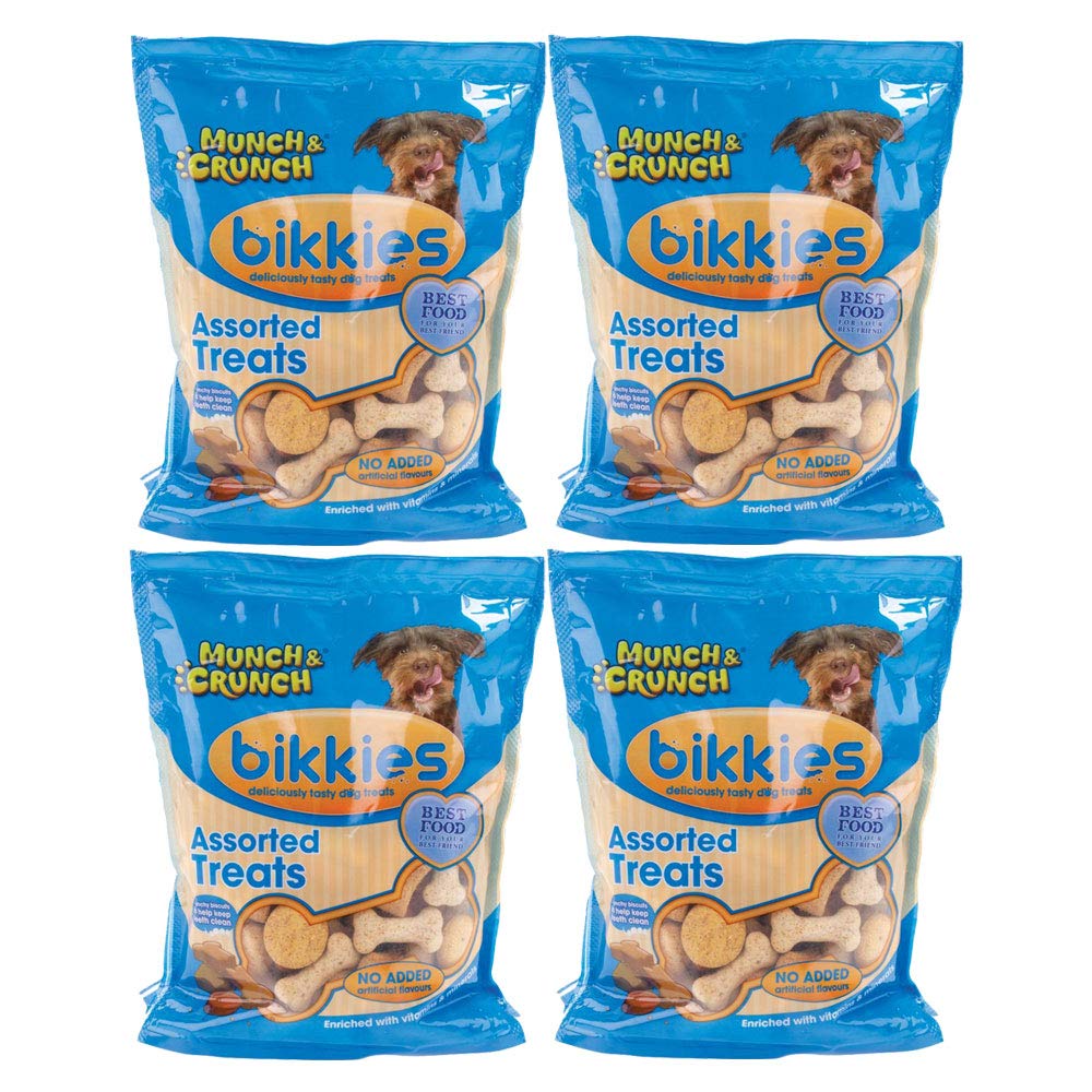 Munch & Crunch Dogs Bikkies Assorted Dog Treats 400g Per Pack (4 Pack)