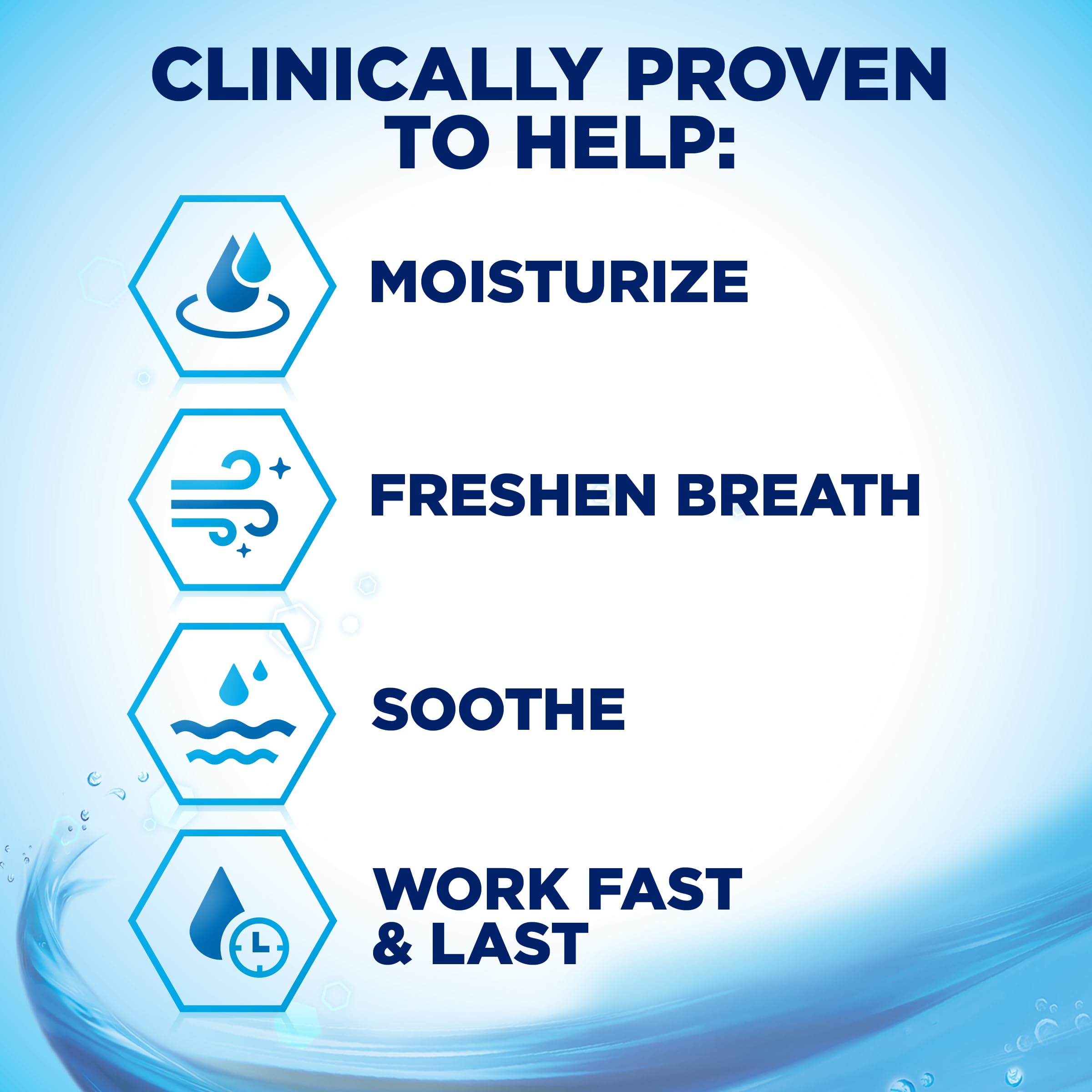 biotène Oral Rinse Mouthwash for Dry Mouth, Breath Freshener and Dry Mouth Treatment, Fresh Mint - 33.8 fl oz