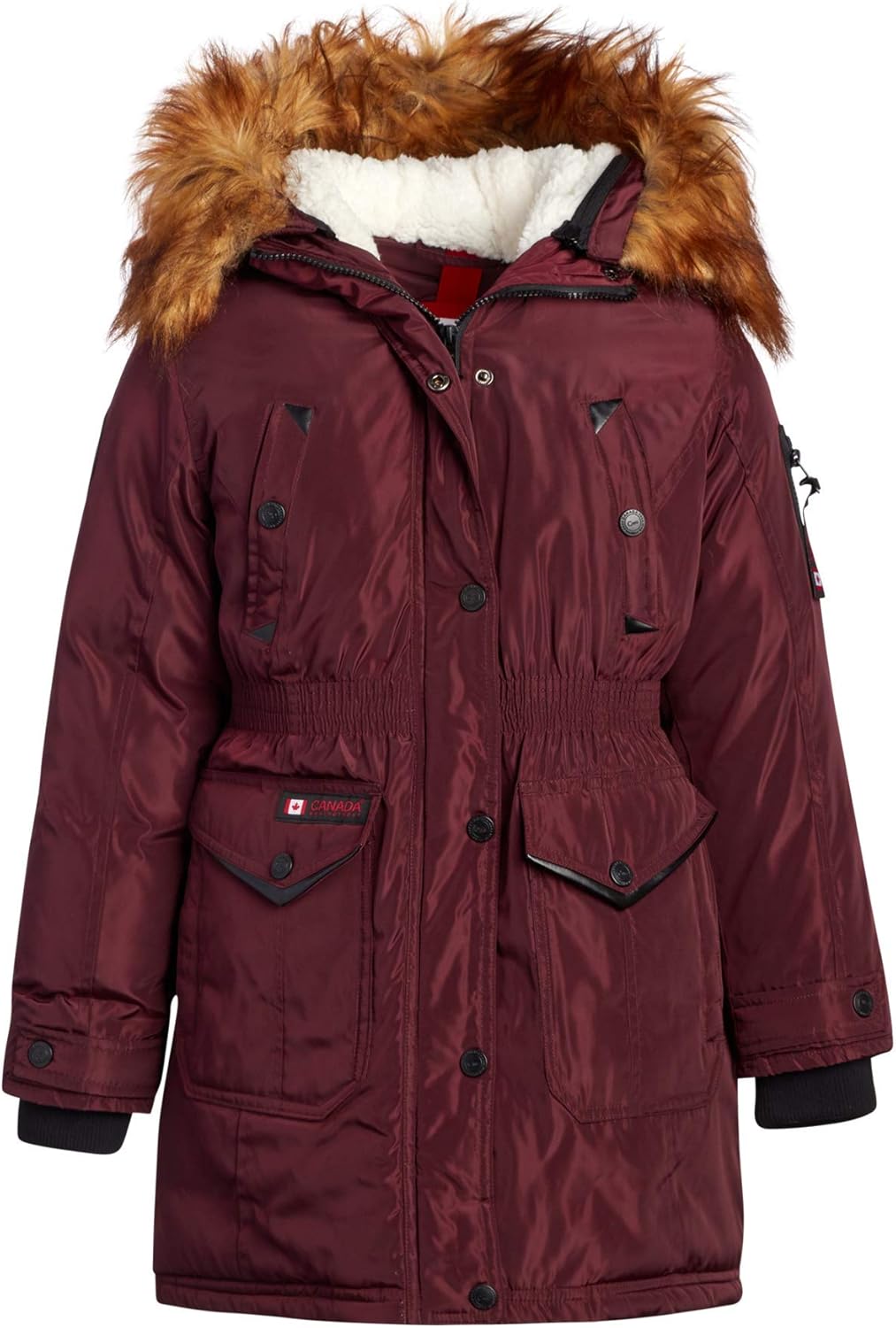 Buy CANADA WEATHER GEAR Girls' Winter Coat - Heavyweight Anorak Parka Jacket with Removable Faux 