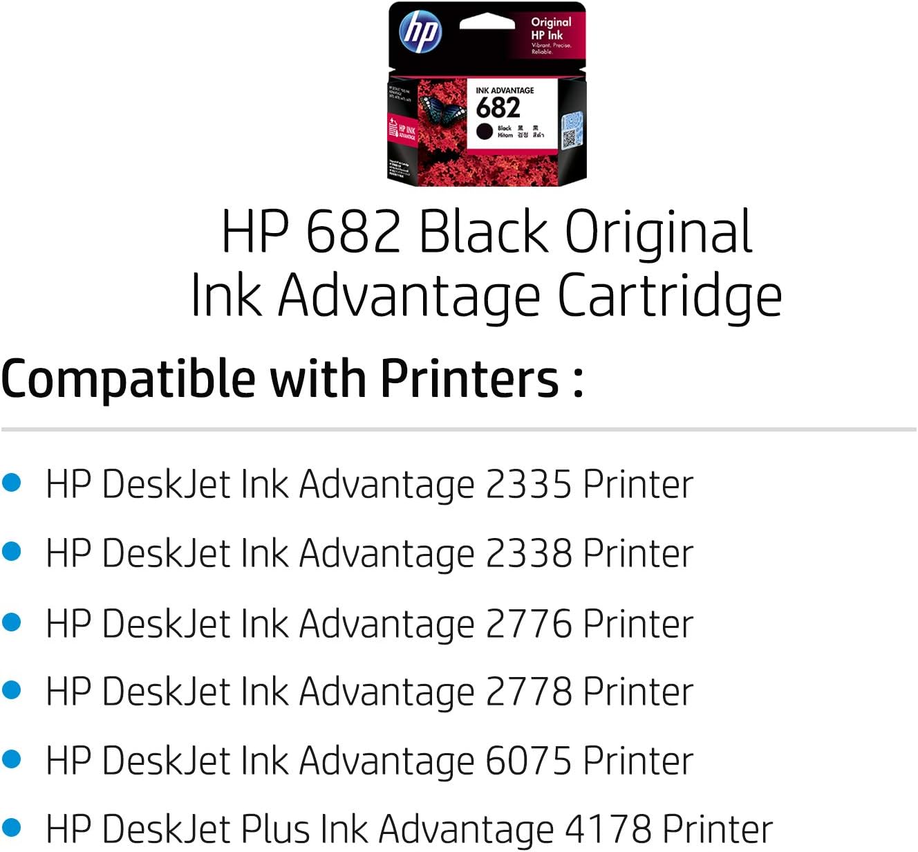 hp 682 black original ink cartridge