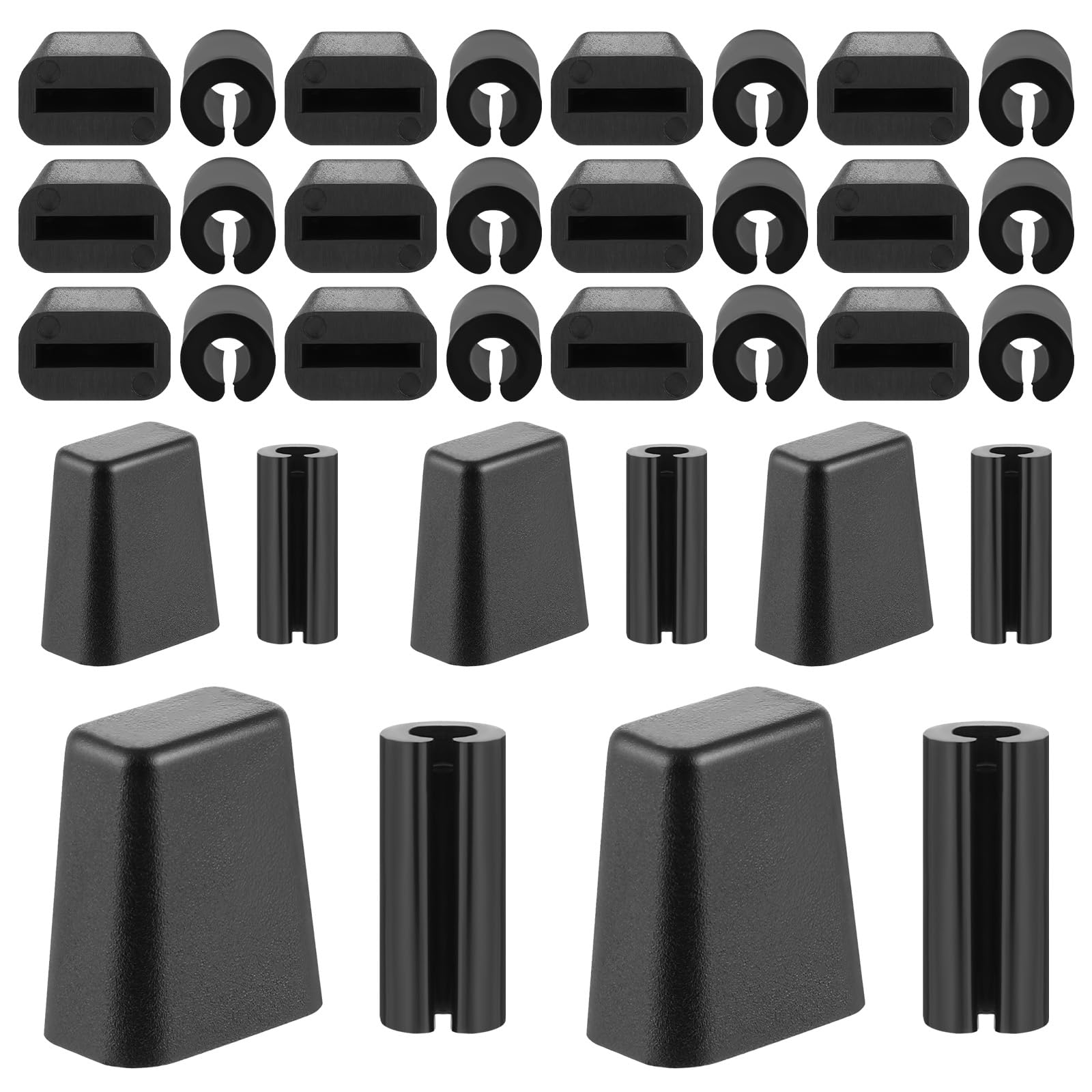 Photo 1 of 80Pcs Rubber Feet for Sink Grid,Black Rubber Wire Bumpers Sink Rack Feet Kitchen Sink Rack Feet Sink Wire Protective Rack Feet for Home Kitchen Sink Rack (2Style)