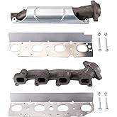 TRQ Exhaust Manifold Compatible with 2013-2018 Ram 1500 19-21 1500 Classic 14-18 2500 3500