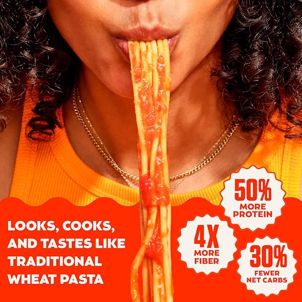 BANZA ROTINI PASTA FROM CHICKPEAS – GLUTEN FREE, HIGH PROTEIN, AND LOWER CARB PROTEIN ROTINI CHICKPEA PASTA – 8OZ