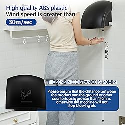 Rossesay 2 Pcs Electric Hand Dryer Commercial