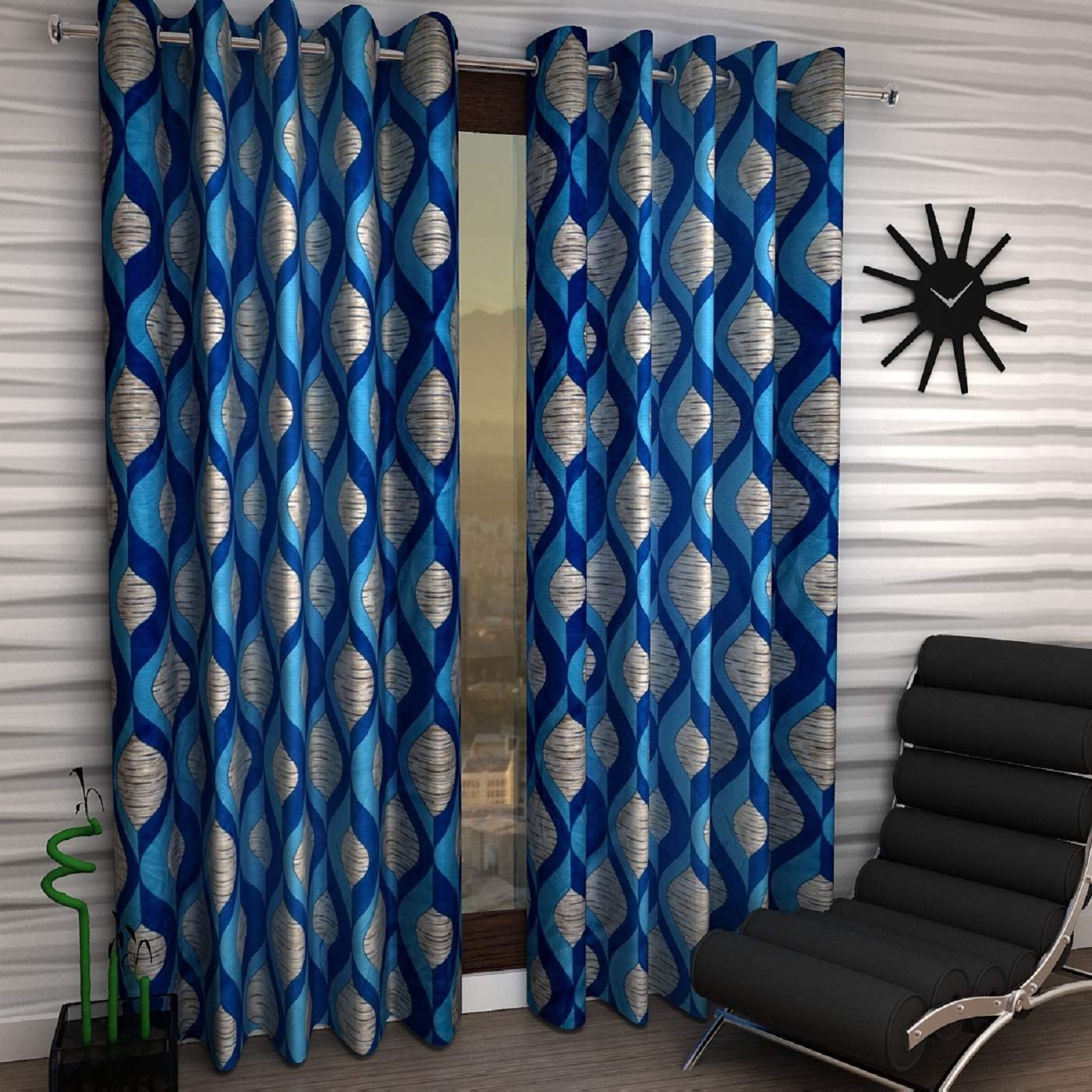 Buy Home Sizzler Polyester And Polyester Blend Window Curtains