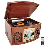 Pyle Vintage Turntable - Retro Vinyl Stereo System